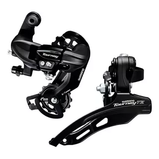 Kit Shimano Tourney Ty300/tz500 Câmbio Traseiro E Dianteiro