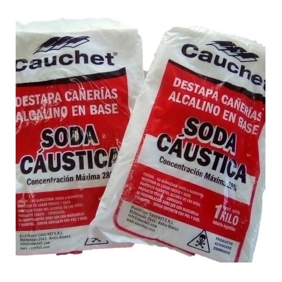 Soda Caustica X1 Kilo Cauchet Materia Activa %28 X10unidades