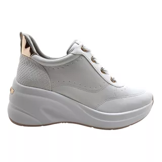 Zapatilla Via Marte Plataforma Sneaker Confort 5903p Taco7cm
