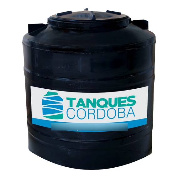 Tanque De Agua Cordoba 500 Lts Bicapa Negro 74 Cm X 96 Cm 