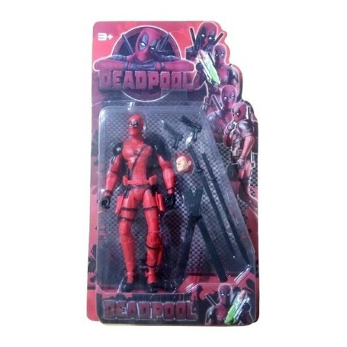 Muñeco Deadpool Articulado 18 Cm Con Accesorios Figura