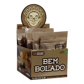 Filtro Bem Bolado Slim Biodegradável 6x15mm Caixa Atacado