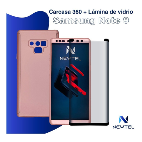 Carcasa 360 Para Samsung Note 9 + Lamina De Vidrio