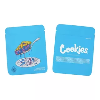 20 Bolsas Herméticas Mylar Resellables Cierre Cookies 3.5gr 