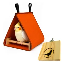 Cabana Ninho Com Poleiro Para Aves Calopsitas