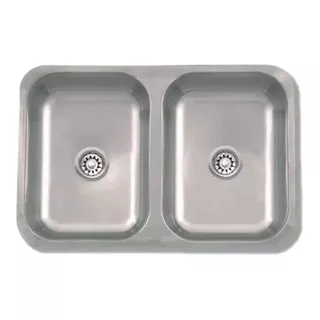 Bacha Cocina Doble Ariel 4315s Acero Inoxidable Aisi 430 Color Gris