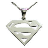 Dije De Superman Grande En Plata Solida 925