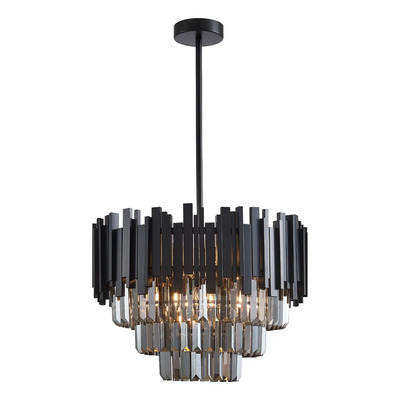 Colgante Cairel Cristal Fume 6 Luces Apto Led E14 W2006 Mks