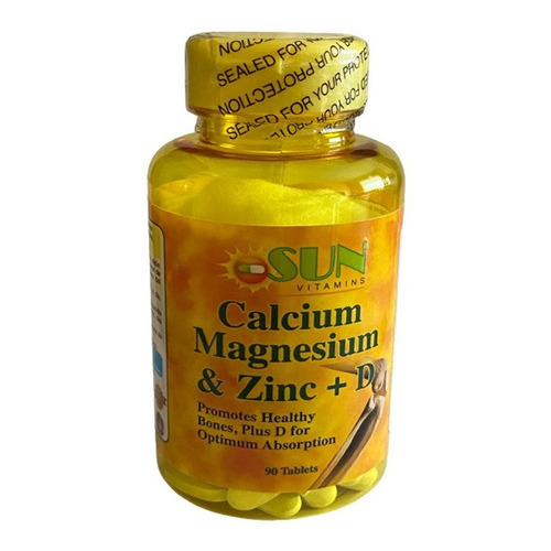 Calcio Magnesio Zinc + Vitamina D Con 90 Tabletas Sabor N/a