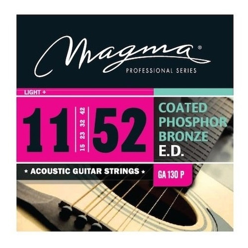 Encordado Acustica Magma Coated Pb 11-52 Light+ Ga130p