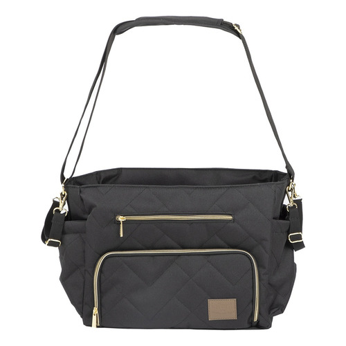 Bolso Motto Gold Estrellas Tote Infanti Color Negro