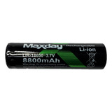 Pila 18650 Recargable Li-ion 3.7 V 8800 Mah Marca Maxday