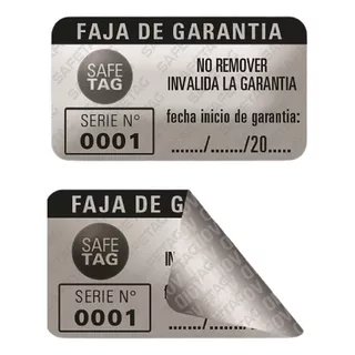 300 Etiquetas Seguridad Fajas De Garantia Void Hologramas Reparaciones Productos Documentos Equipos Cascara De Huevo