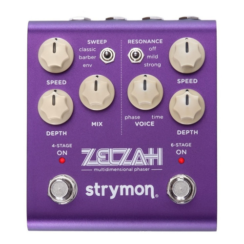 Pedal de efecto Strymon Zelzah  violeta