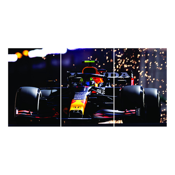 F1 Red Bull Checo Perez Max Verstappen Cuadro De Aluminio 
