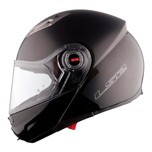 Casco para moto rebatible LS2 Easy FF370  gloss black talle XXL 