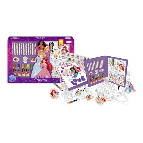 Valija De Arte Kit Coloreo Disney Princesa