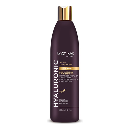  Kativa Hyaluronic Shampoo Hidratación Profunda Vegano Pelo