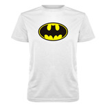 Polera Deportiva Poliéster Niños Con Diseño De Batman Logo