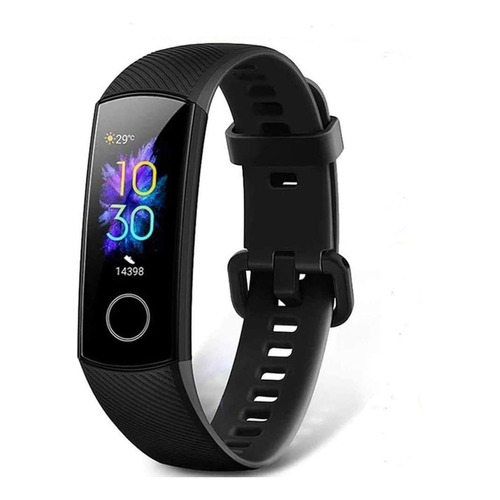 Smartwatch Honor Band 5 0.95" caja negra, malla  meteorite black de  silicona CRS-B19S