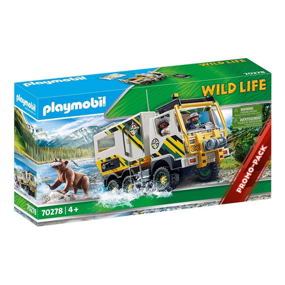 Juguete Camión De Aventura Wild Life Playmobil 78pcs Febo