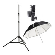 Kit Fotografia Inicial Tripode+paraguas Negro/blanco+rotula 