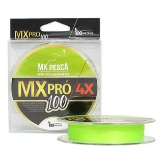 Linha Multifilamento De Pesca Limão Mx Pro 4x 100m / 0,20mm