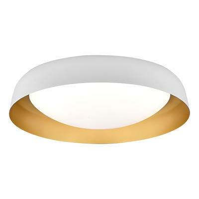 Plafon Bela Blor 28w Ø52x12cm Blanco Dinamico Blanco/dorado Blanco