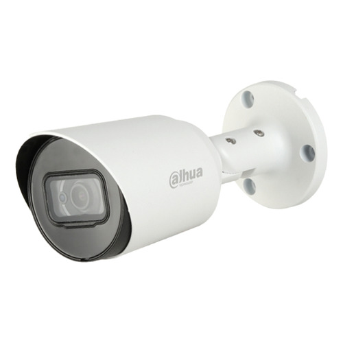 Dahua Cámara Bullet Hfw1200t36 Resolución 2MP HDCVI 1080p Lente Fijo de 3.6mm 90 Grados de Apertura IR Inteligente 30 Mts Múltiples formatos de video Protección IP67 Blanca