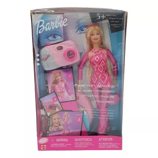 Barbie Super Modelo Fashion Photo 2001 Nuevo 55620