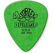 Palheta Dunlop Tortex 0.88mm Verde Pacote Com 6 Unidades