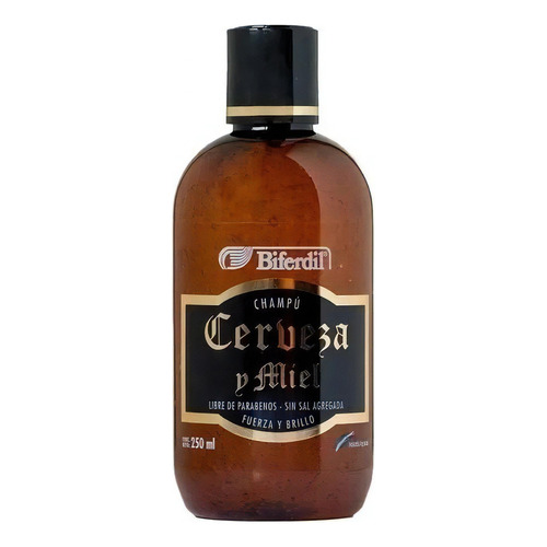 Biferdil Shampoo Cerveza Y Miel Fuerza Brillo Y Suavidad