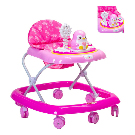 Andadera Para Bebé Starkids N5218 Con Llantas 360° Color Rosa