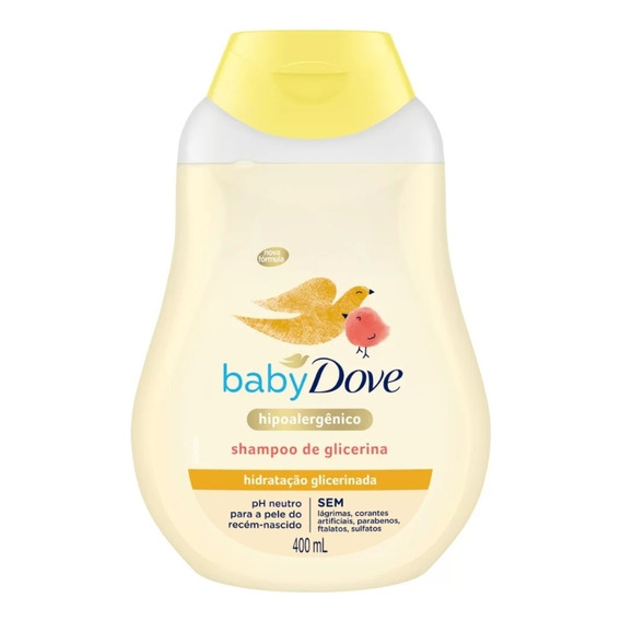 Shampoo De Glicerina 400ml Baby Dove Hipoalergenico 