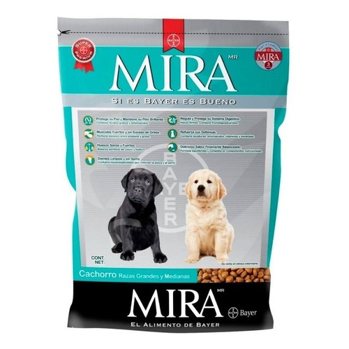 Mira® Cachorros Raza Grande 20 Kg Alimento Super Premium.