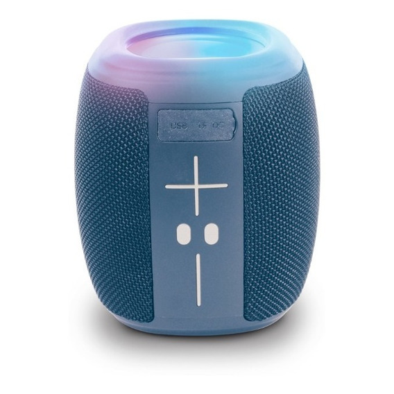 Misik - Bocina Bluetooth Portatil - Luz Led - Usb, Sd Y Fm Color Azul