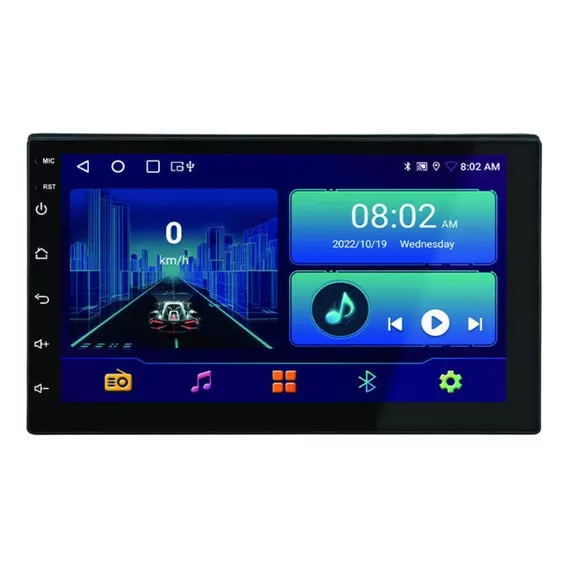 Reproductor Android Pantalla 9 1 Din 2gb Ram Hd Bt Gps Wifi