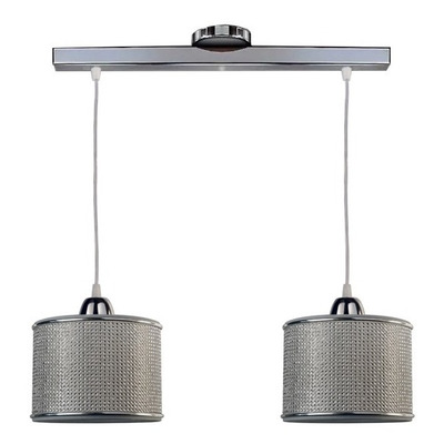 Colgante 2 Luces Strass Electro Deco Moderno Apto Led E27