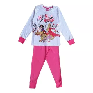 Pijama Infantil Longo Meninas Personagem Disney