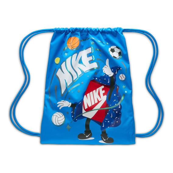 Bolsa Con Cordón 12l Para Niños Nike Azul Color Azul Foto/azul Foto/blanco Talla Unit