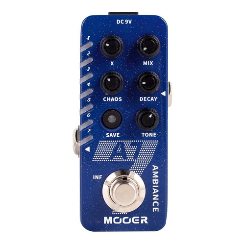 Pedal de efecto Mooer Micro Ambiance A7  azul