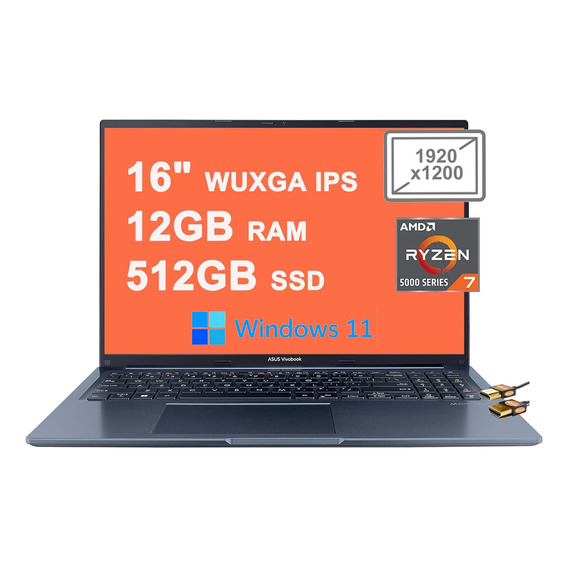 Laptop Asus Vivobook 16 Ryzen 7 12gb 512gb Factura Garantía!