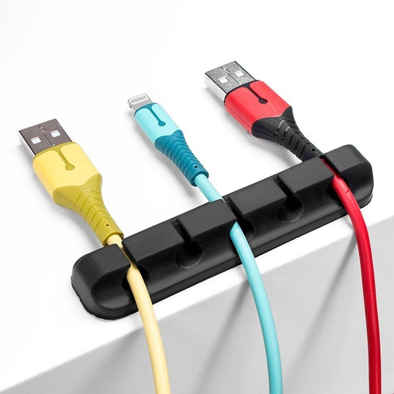 Organizador De Cables Adhesivo Para Escritorio Computador