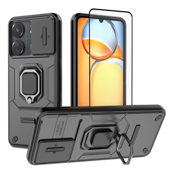 Funda Para Xiaomi Redmi Case Uso Rudo Mica Cristal Templado