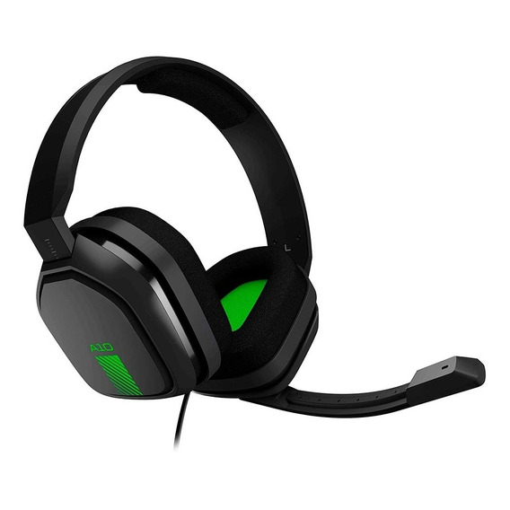 Auriculares Gamer Astro A10 Green Logitech Xbox Ps4 Pc Color Gris/Verde