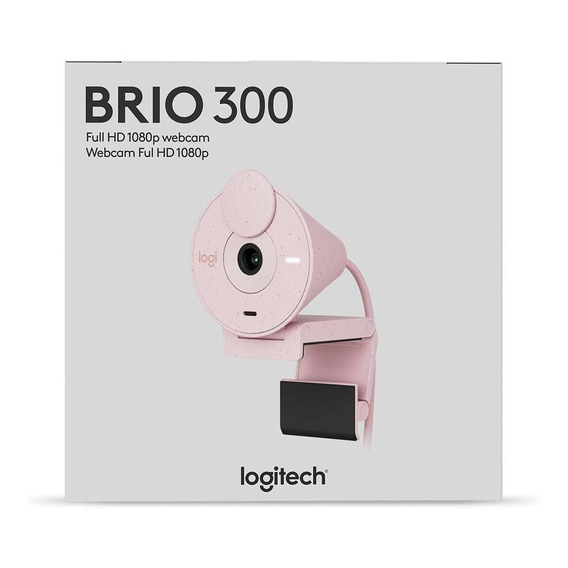 Camara Logitech Brio 300 Fhd 1080p Usb C Rosa