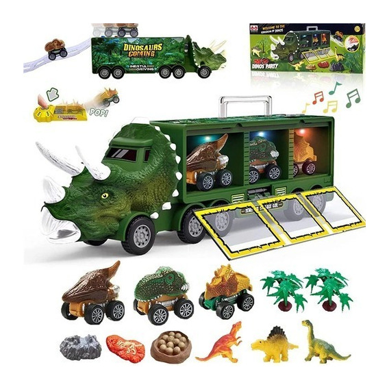 Camión De Juguete De Dinosaurio Para Niños Con Luces Y Sonar