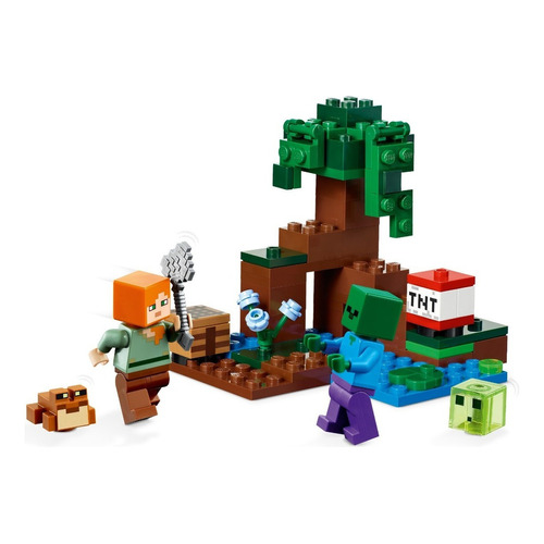 Lego® Minecraft - La Aventura En El Pantano (21240) Cantidad de piezas 65