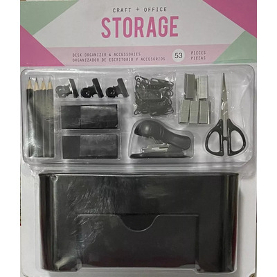 Organizador De Escritorio Y Accesorios 53 Piezas Storage Color Negro