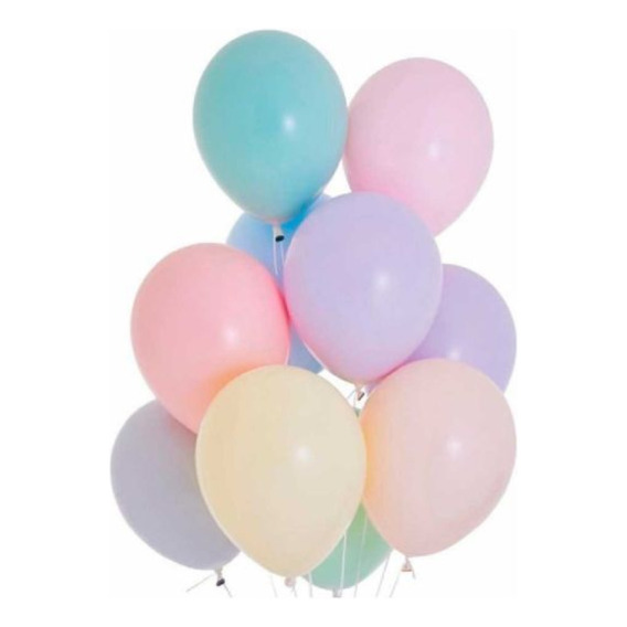 Globos Pastel Perlado X 50 De 9 Pulgadas Cotillon Surtido